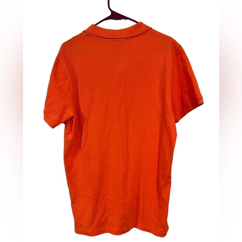 U.S. POLO ASSN Orange Men's Polo size Medium NWT